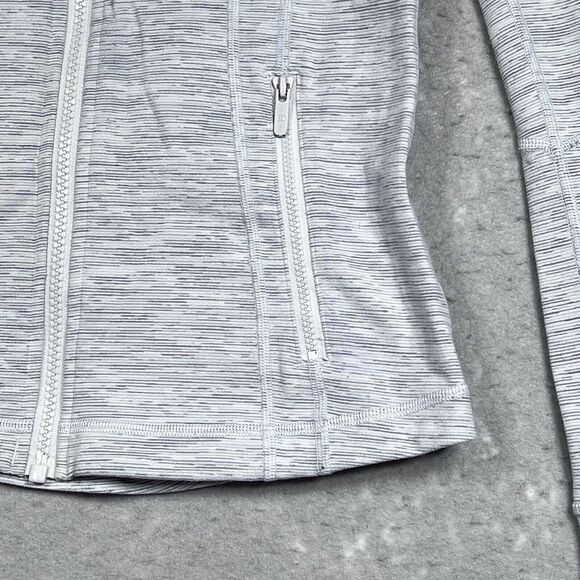 Lululemon Define Jacket Womens 6 Gray Pattern Active Athletic Zip Stretch Casual - Picture 4 of 13